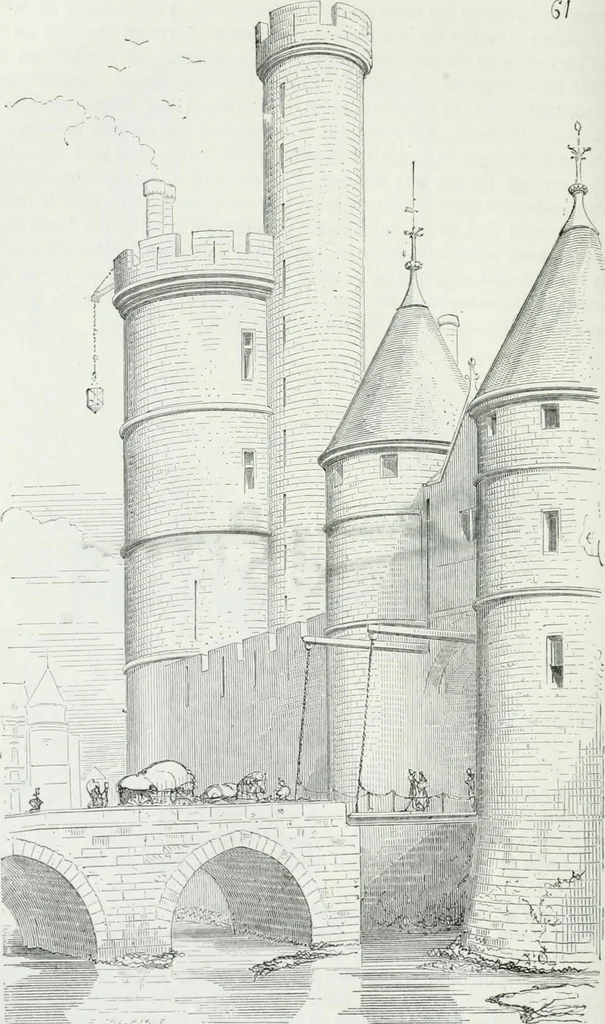 An illustration from Dictionnaire raisonné de l'architecture française du XIe au XVIe siècle, 1875, leaf 169