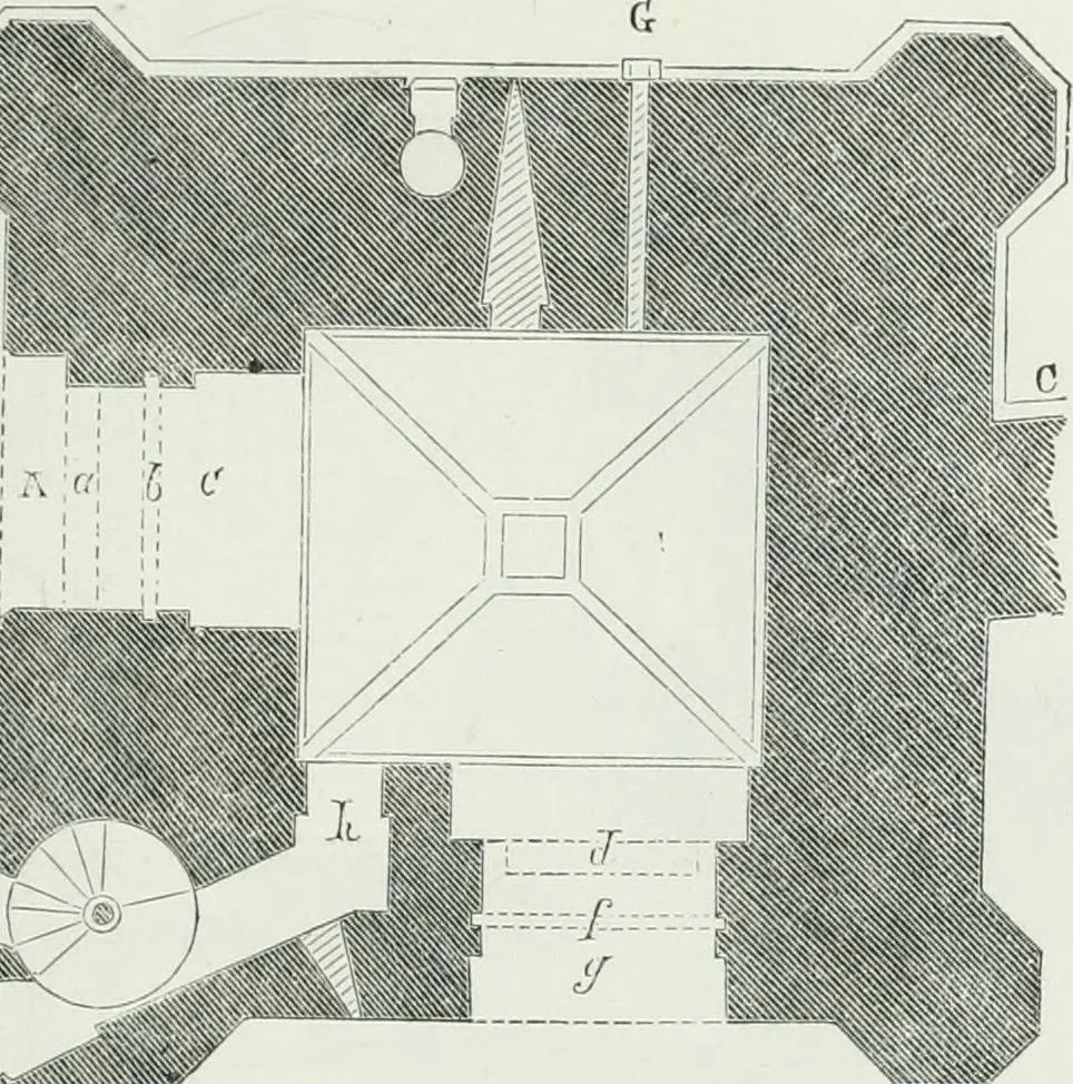 An illustration from Dictionnaire raisonné de l'architecture française du XIe au XVIe siècle, 1875, leaf 180