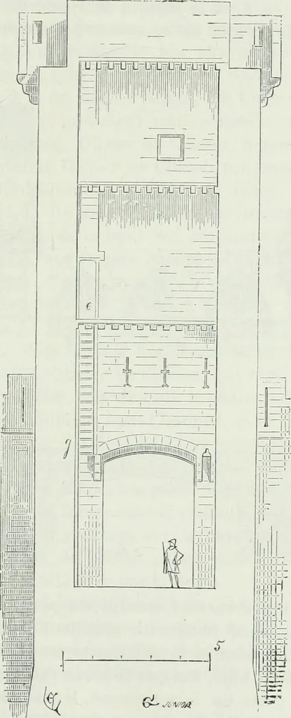 An illustration from Dictionnaire raisonné de l'architecture française du XIe au XVIe siècle, 1875, leaf 188