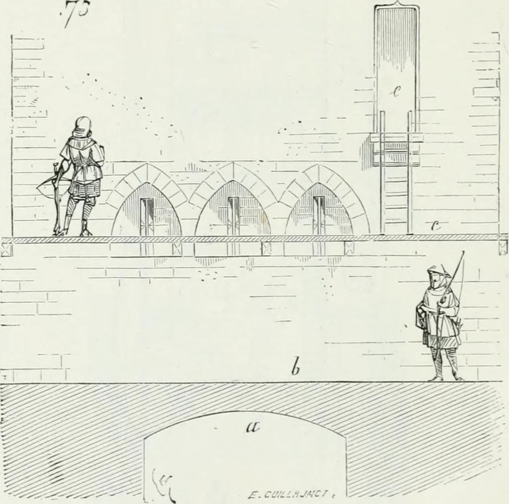 An illustration from Dictionnaire raisonné de l'architecture française du XIe au XVIe siècle, 1875, leaf 189