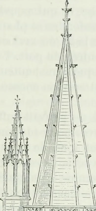 An illustration from Dictionnaire raisonné de l'architecture française du XIe au XVIe siècle, 1875, leaf 196