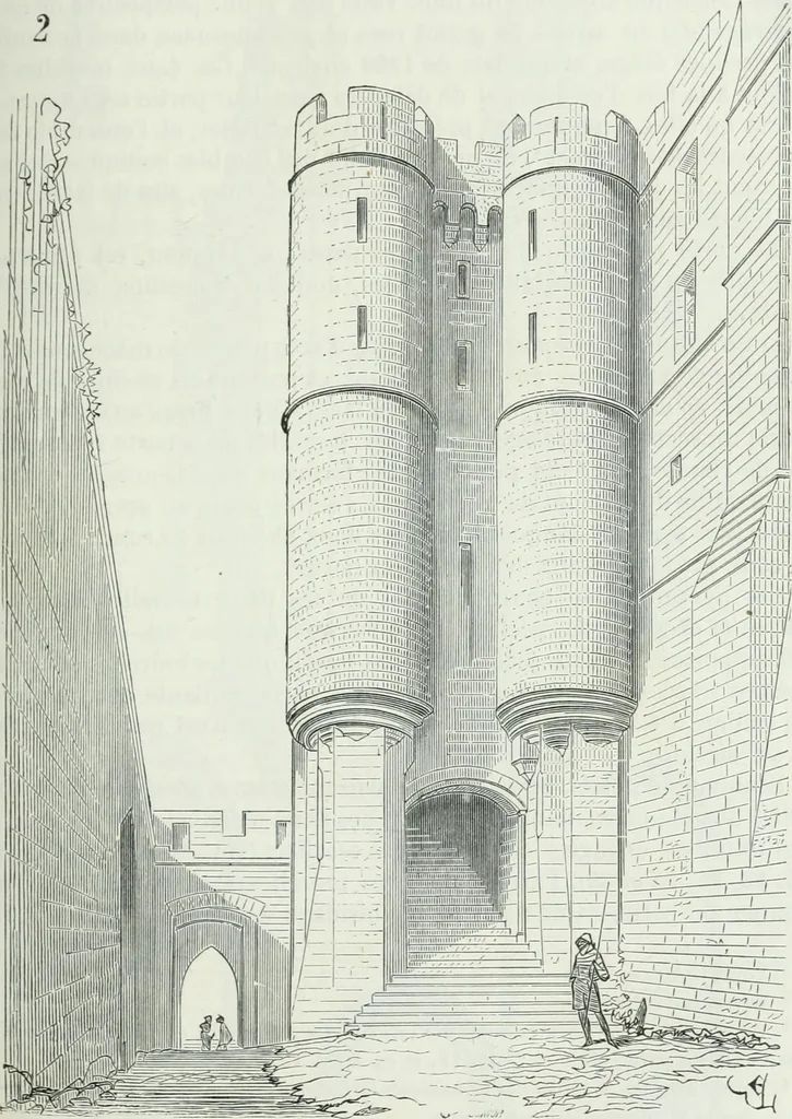 An illustration from Dictionnaire raisonné de l'architecture française du XIe au XVIe siècle, 1875, leaf 200