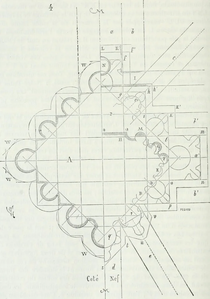 An illustration from Dictionnaire raisonné de l'architecture française du XIe au XVIe siècle, 1875, leaf 219