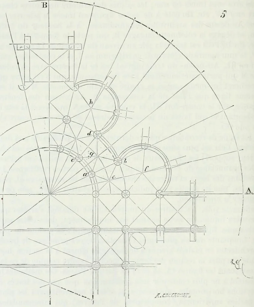 An illustration from Dictionnaire raisonné de l'architecture française du XIe au XVIe siècle, 1875, leaf 221