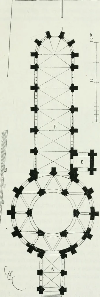An illustration from Dictionnaire raisonné de l'architecture française du XIe au XVIe siècle, 1875, leaf 24