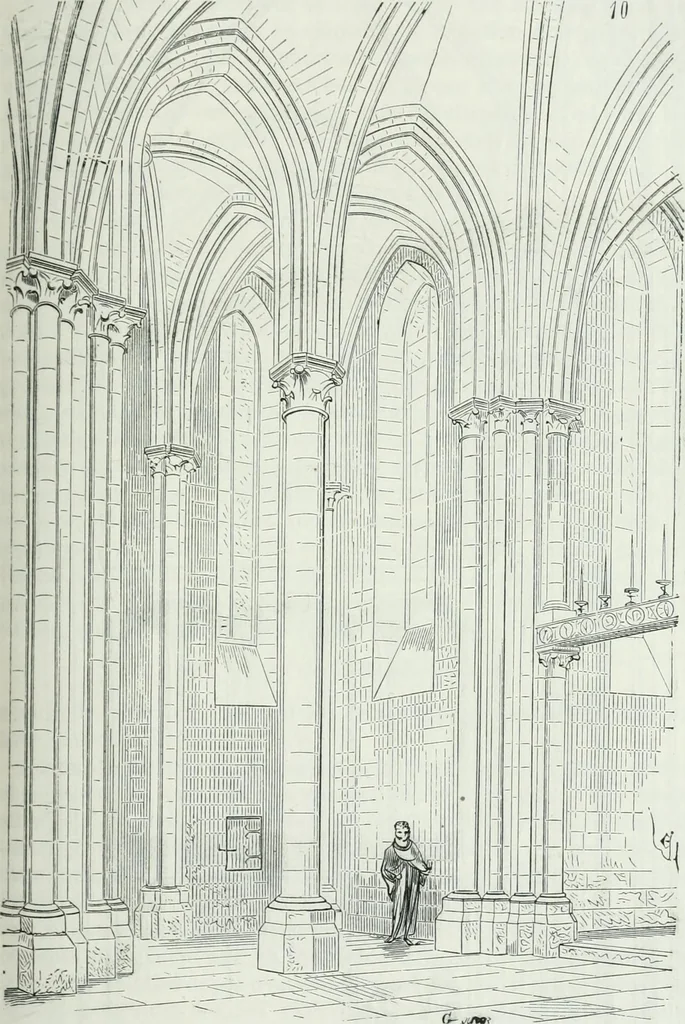 An illustration from Dictionnaire raisonné de l'architecture française du XIe au XVIe siècle, 1875, leaf 240