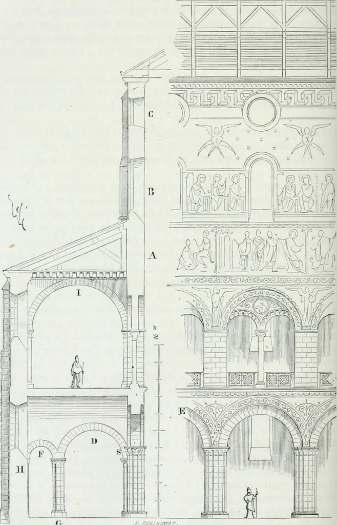 An illustration from Dictionnaire raisonné de l'architecture française du XIe au XVIe siècle, 1875, leaf 249