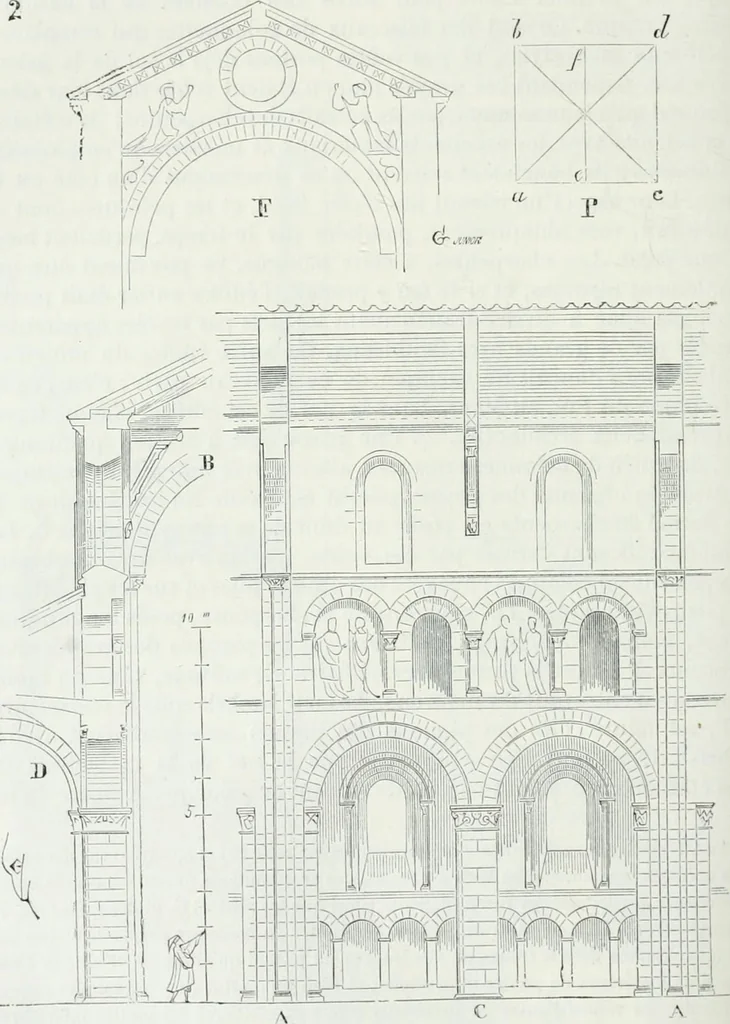 An illustration from Dictionnaire raisonné de l'architecture française du XIe au XVIe siècle, 1875, leaf 251