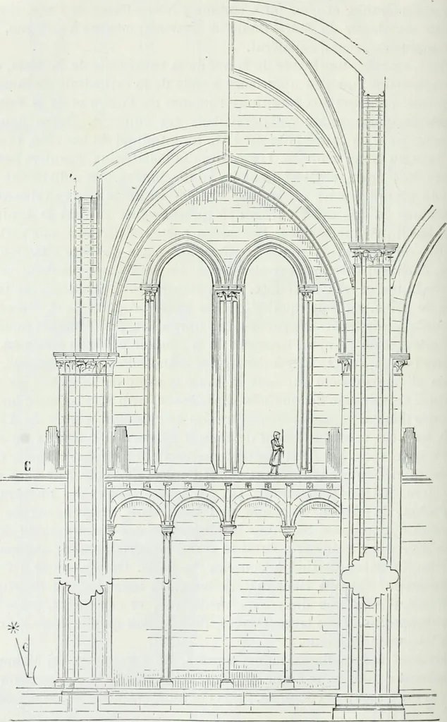 An illustration from Dictionnaire raisonné de l'architecture française du XIe au XVIe siècle, 1875, leaf 263