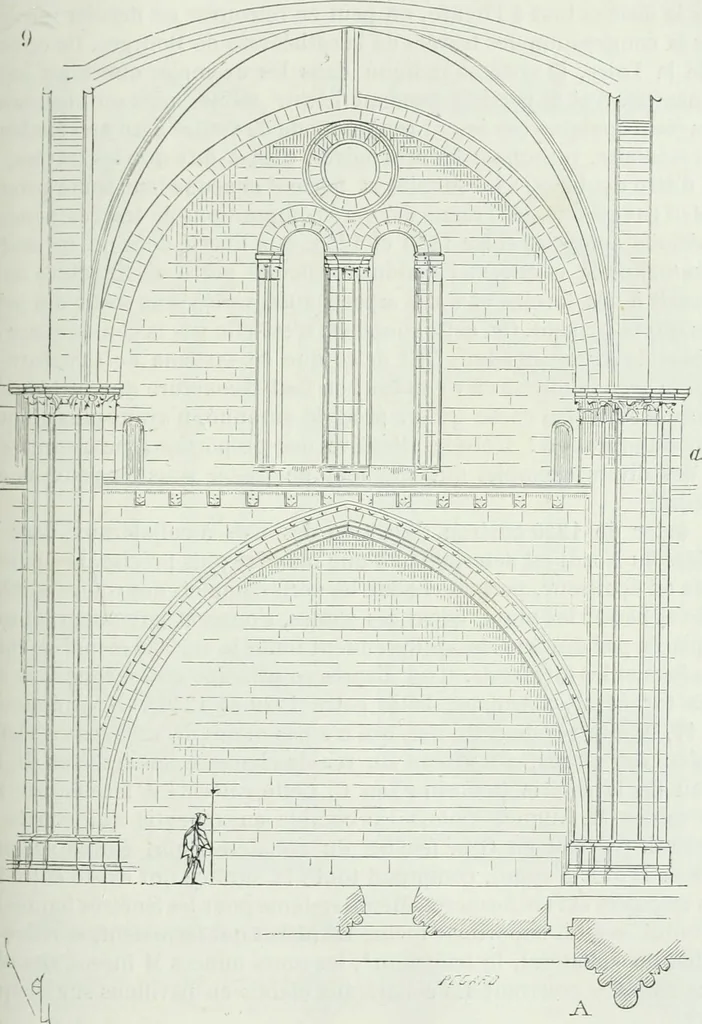 An illustration from Dictionnaire raisonné de l'architecture française du XIe au XVIe siècle, 1875, leaf 264