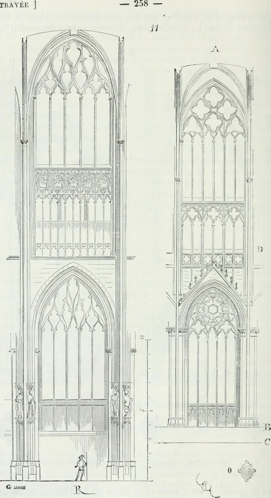 An illustration from Dictionnaire raisonné de l'architecture française du XIe au XVIe siècle, 1875, leaf 267