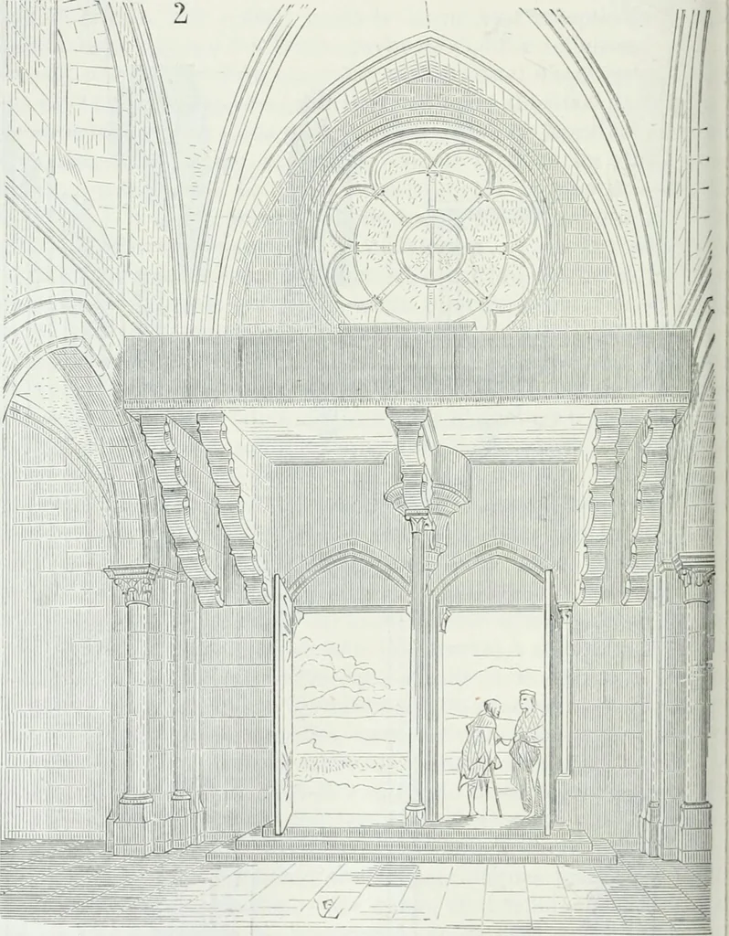 An illustration from Dictionnaire raisonné de l'architecture française du XIe au XVIe siècle, 1875, leaf 275