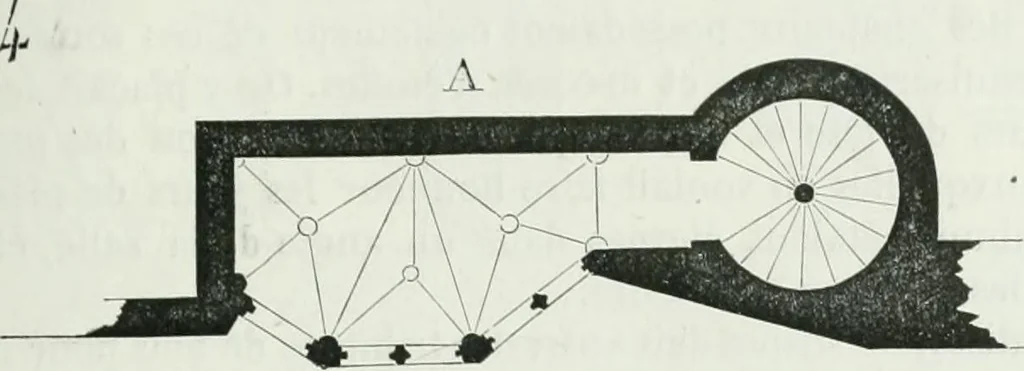 An illustration from Dictionnaire raisonné de l'architecture française du XIe au XVIe siècle, 1875, leaf 278