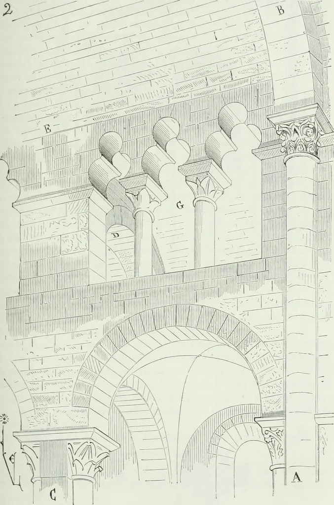 An illustration from Dictionnaire raisonné de l'architecture française du XIe au XVIe siècle, 1875, leaf 284