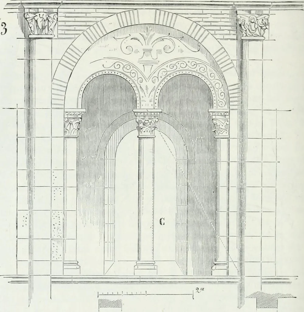 An illustration from Dictionnaire raisonné de l'architecture française du XIe au XVIe siècle, 1875, leaf 285