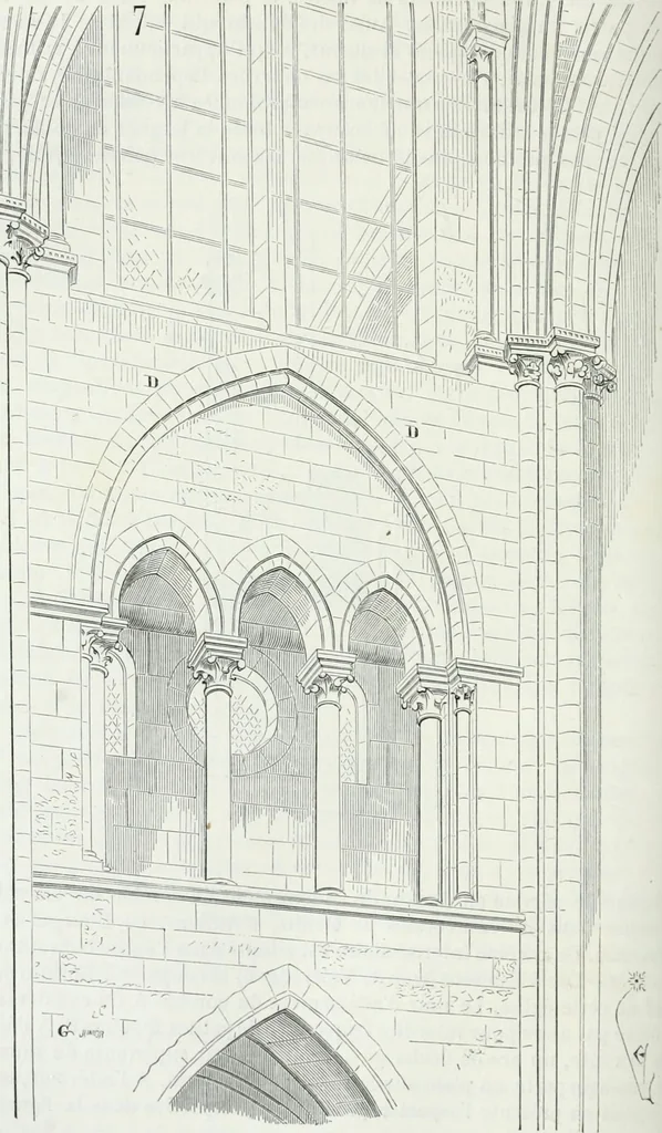 An illustration from Dictionnaire raisonné de l'architecture française du XIe au XVIe siècle, 1875, leaf 291