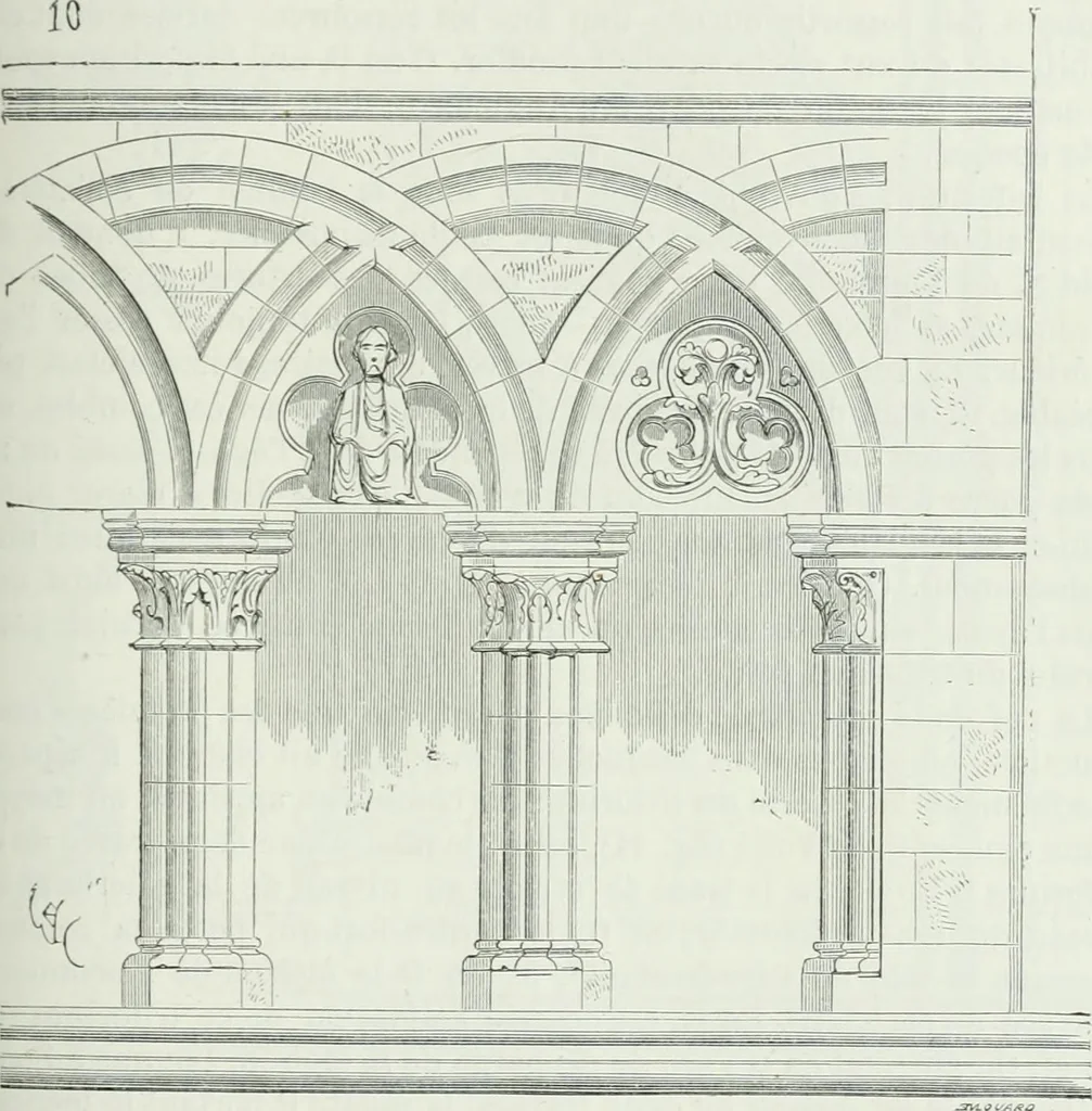 An illustration from Dictionnaire raisonné de l'architecture française du XIe au XVIe siècle, 1875, leaf 298