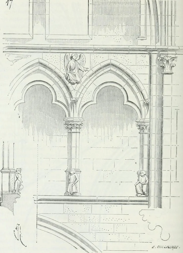 An illustration from Dictionnaire raisonné de l'architecture française du XIe au XVIe siècle, 1875, leaf 309