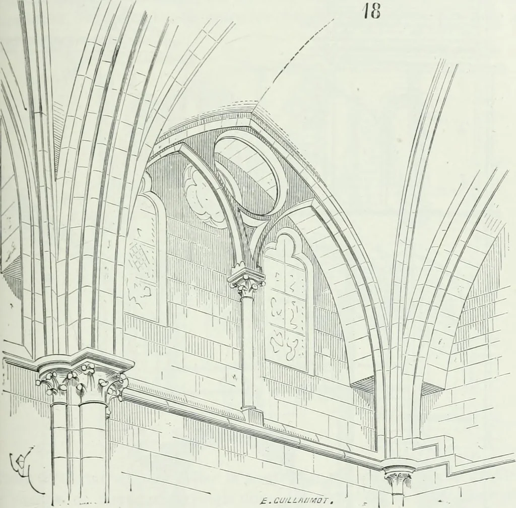 An illustration from Dictionnaire raisonné de l'architecture française du XIe au XVIe siècle, 1875, leaf 310