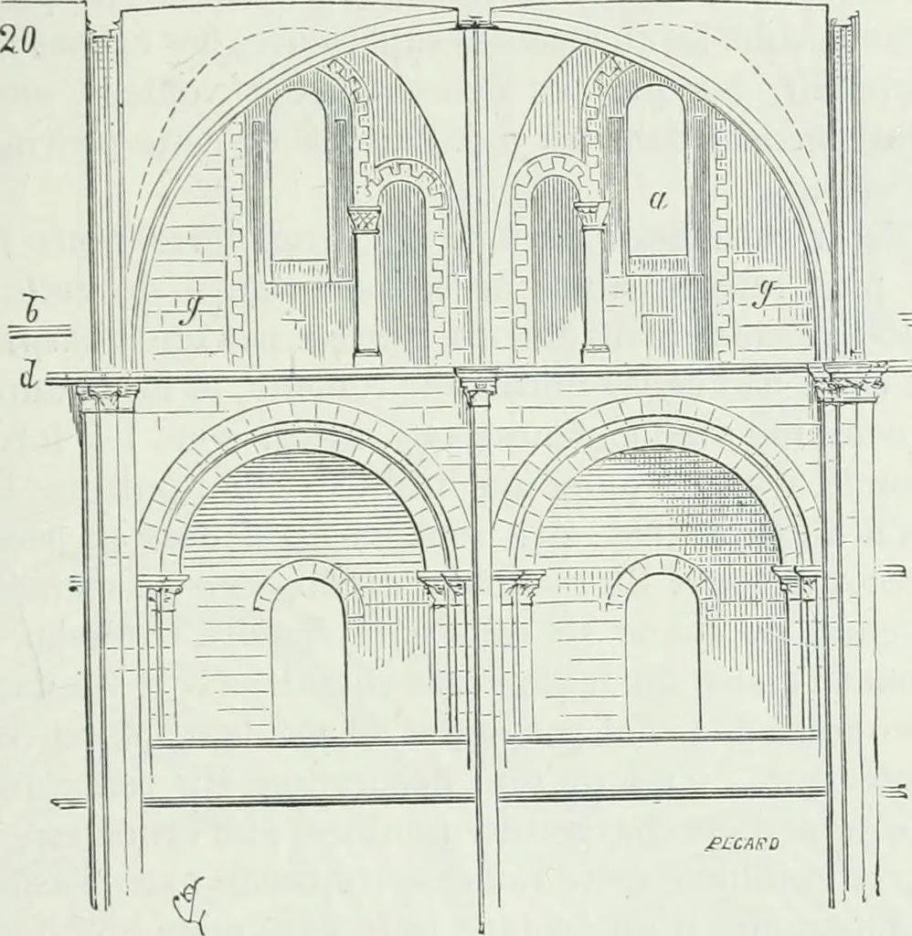 An illustration from Dictionnaire raisonné de l'architecture française du XIe au XVIe siècle, 1875, leaf 312