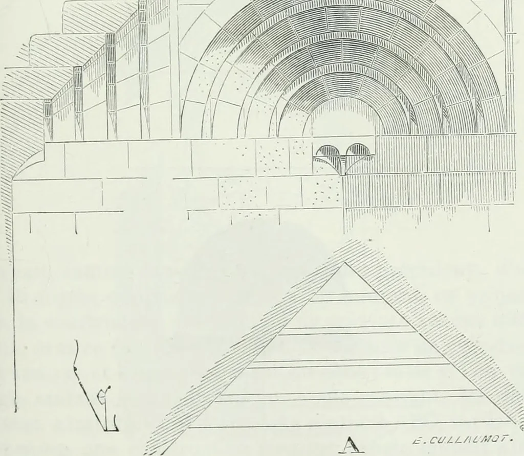 An illustration from Dictionnaire raisonné de l'architecture française du XIe au XVIe siècle, 1875, leaf 320
