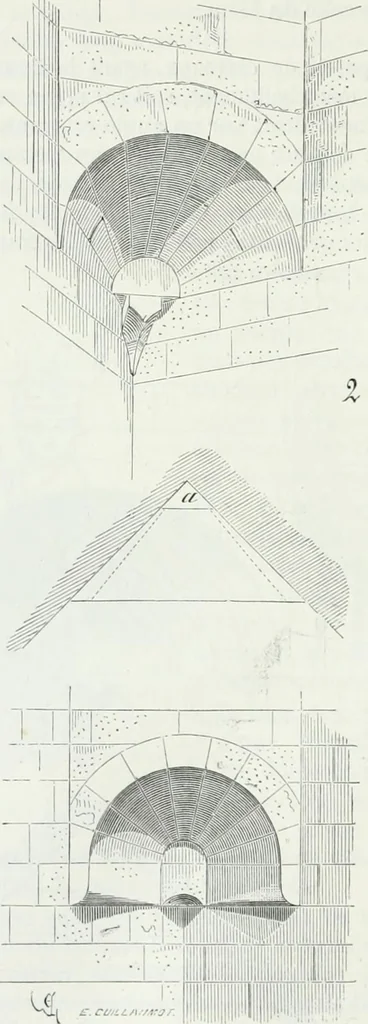 An illustration from Dictionnaire raisonné de l'architecture française du XIe au XVIe siècle, 1875, leaf 321
