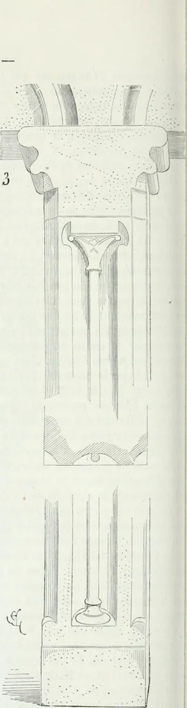 An illustration from Dictionnaire raisonné de l'architecture française du XIe au XVIe siècle, 1875, leaf 327