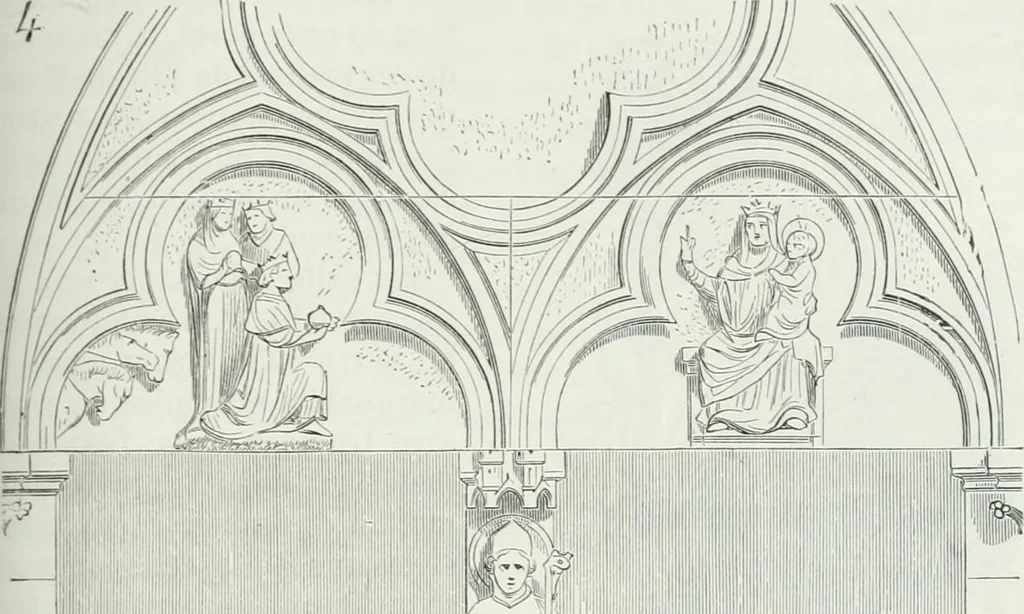 An illustration from Dictionnaire raisonné de l'architecture française du XIe au XVIe siècle, 1875, leaf 328