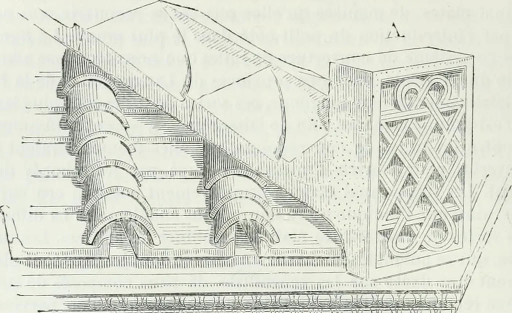 An illustration from Dictionnaire raisonné de l'architecture française du XIe au XVIe siècle, 1875, leaf 333