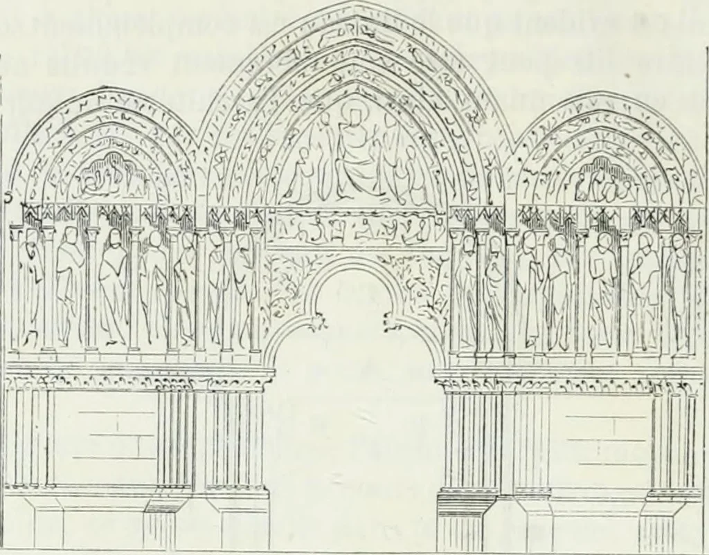 An illustration from Dictionnaire raisonné de l'architecture française du XIe au XVIe siècle, 1875, leaf 345