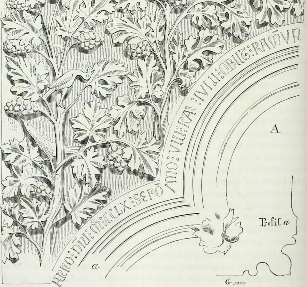 An illustration from Dictionnaire raisonné de l'architecture française du XIe au XVIe siècle, 1875, leaf 345
