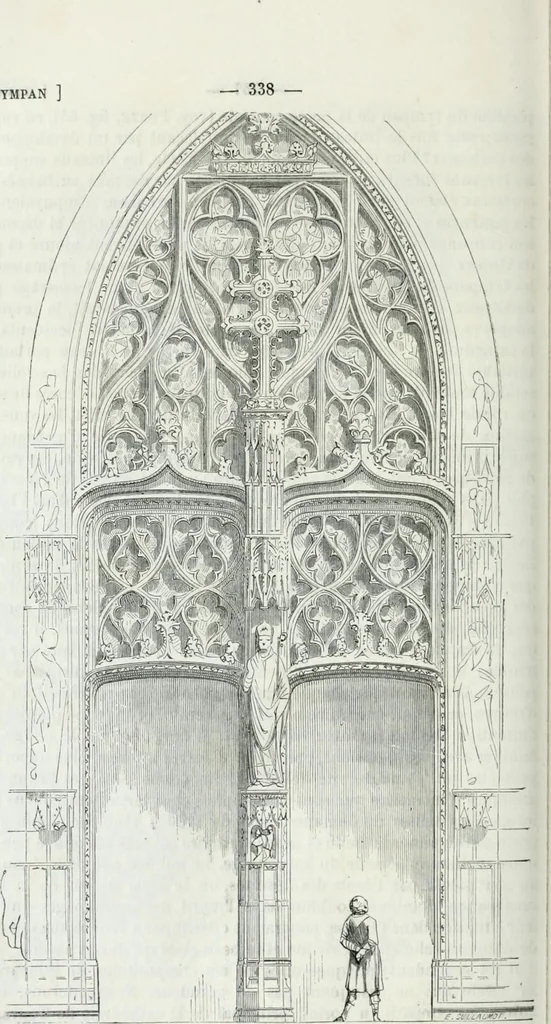 An illustration from Dictionnaire raisonné de l'architecture française du XIe au XVIe siècle, 1875, leaf 347