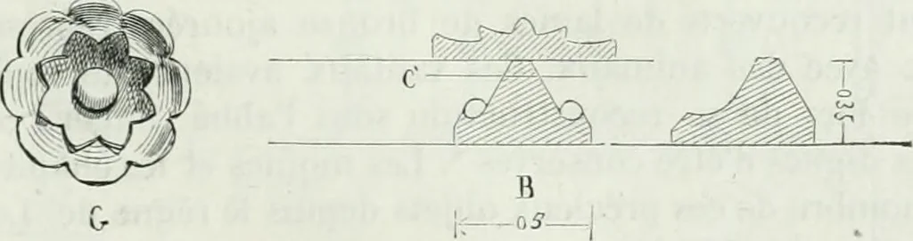 An illustration from Dictionnaire raisonné de l'architecture française du XIe au XVIe siècle, 1875, leaf 358