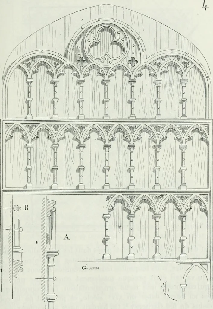An illustration from Dictionnaire raisonné de l'architecture française du XIe au XVIe siècle, 1875, leaf 360