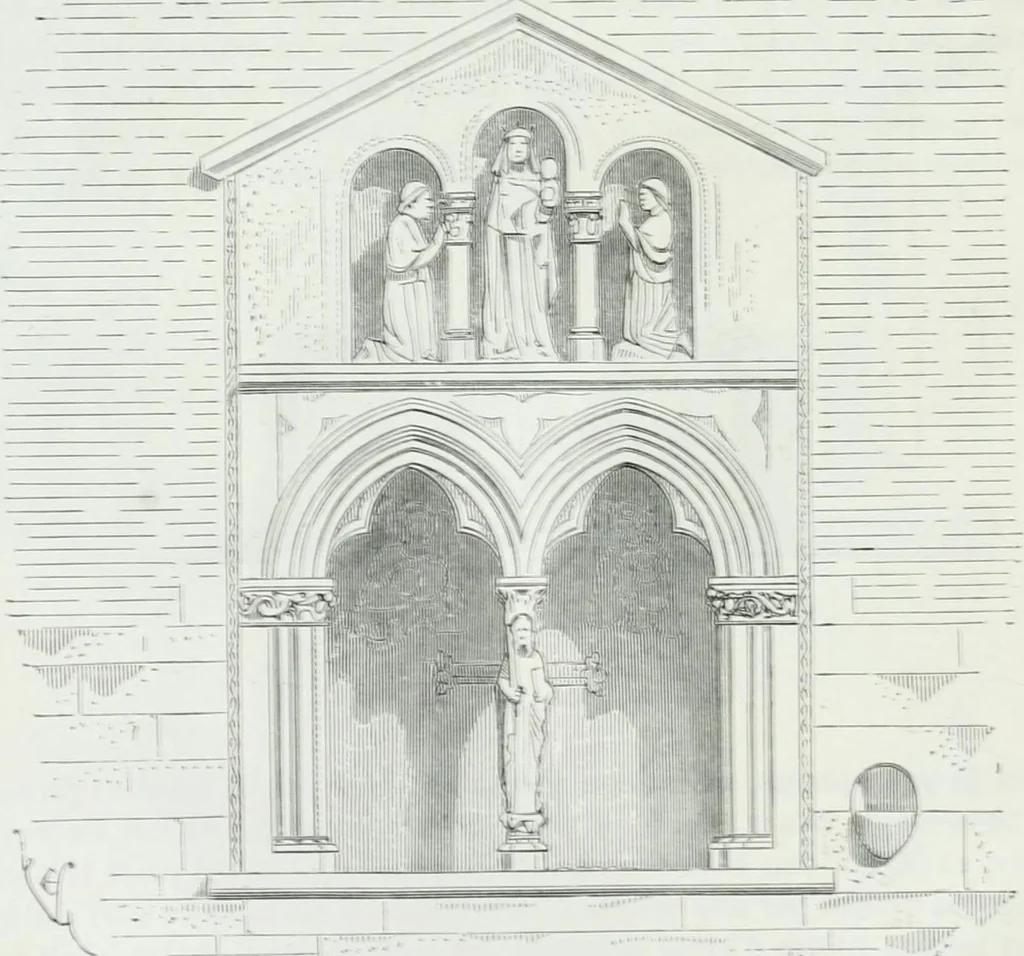 An illustration from Dictionnaire raisonné de l'architecture française du XIe au XVIe siècle, 1875, leaf 39