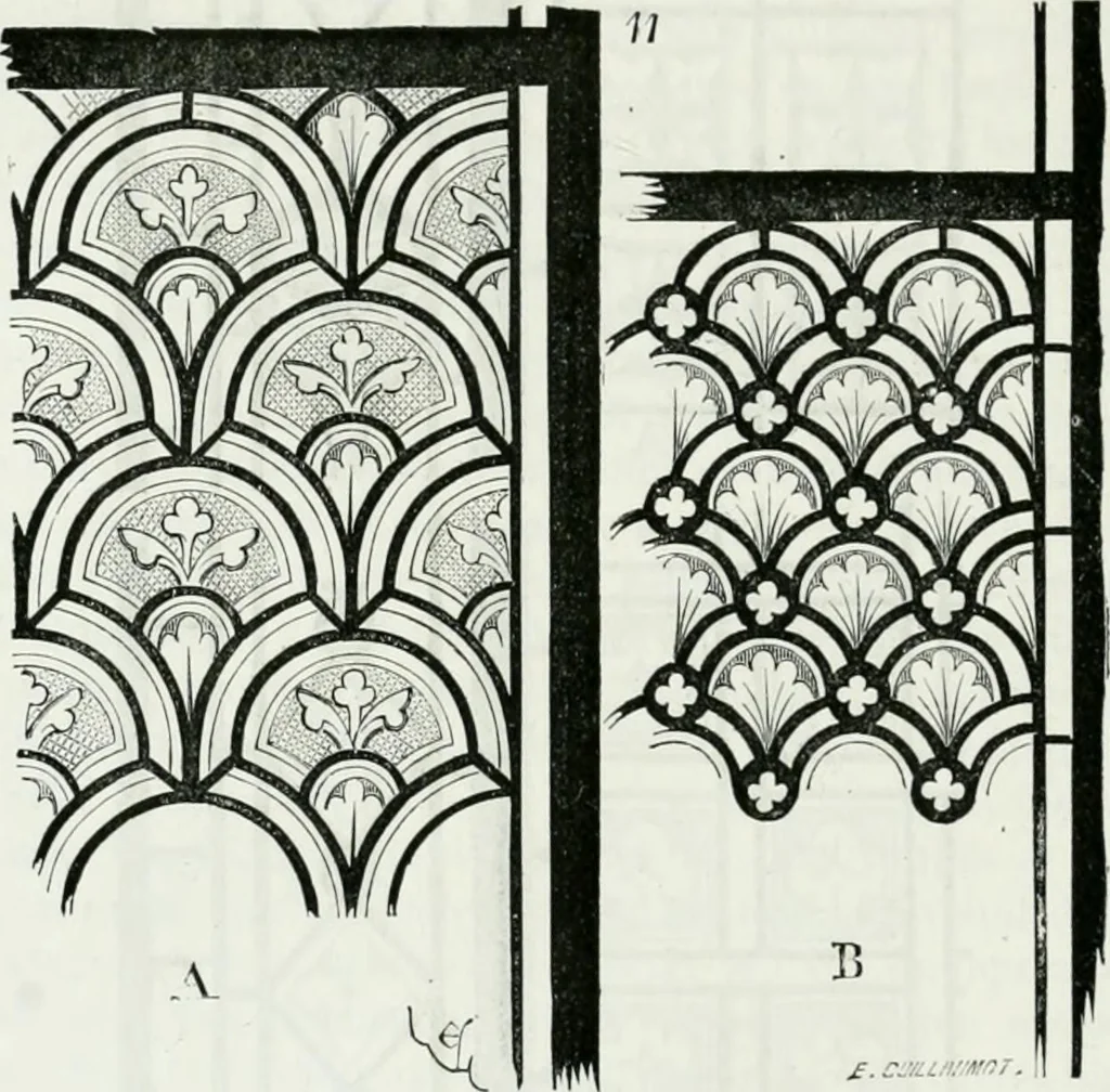 An illustration from Dictionnaire raisonné de l'architecture française du XIe au XVIe siècle, 1875, leaf 411