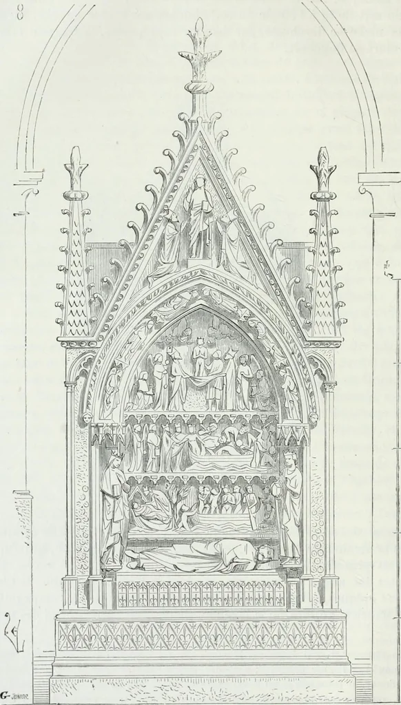 An illustration from Dictionnaire raisonné de l'architecture française du XIe au XVIe siècle, 1875, leaf 43