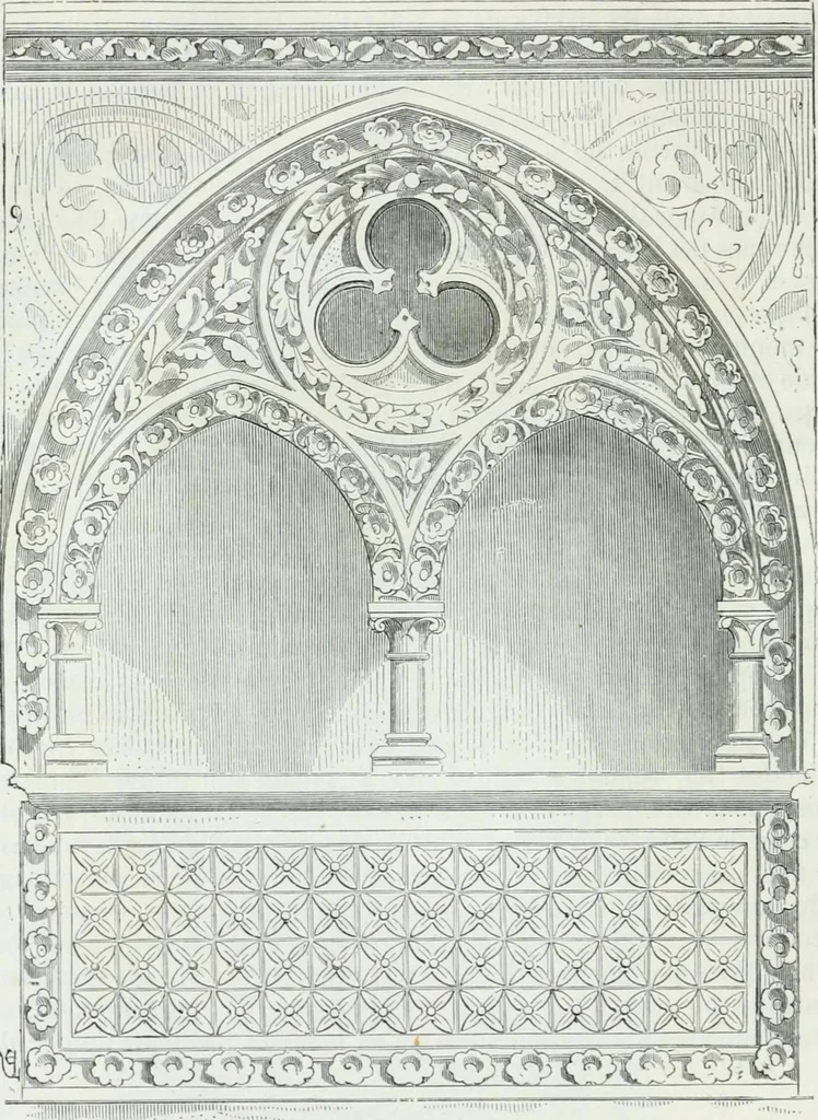 An illustration from Dictionnaire raisonné de l'architecture française du XIe au XVIe siècle, 1875, leaf 45