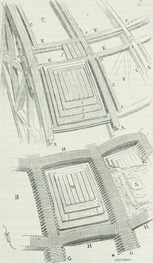 An illustration from Dictionnaire raisonné de l'architecture française du XIe au XVIe siècle, 1875, leaf 484