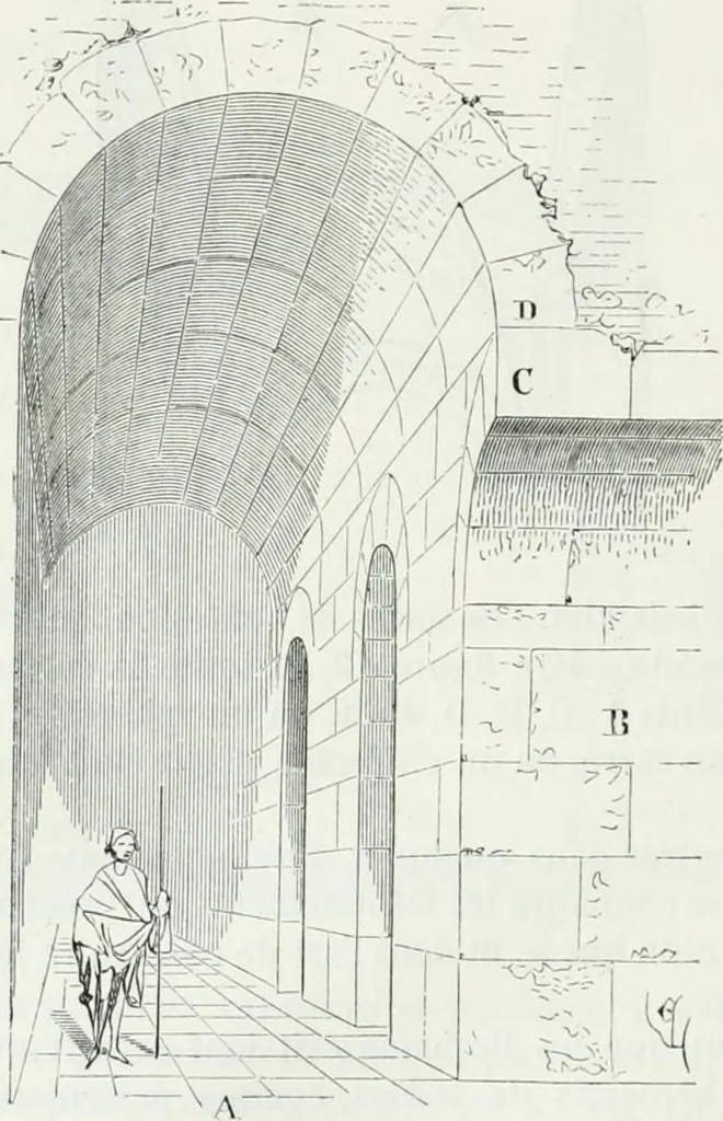 An illustration from Dictionnaire raisonné de l'architecture française du XIe au XVIe siècle, 1875, leaf 497