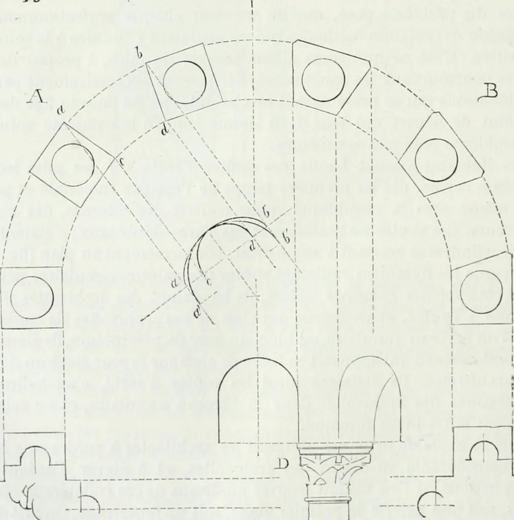 An illustration from Dictionnaire raisonné de l'architecture française du XIe au XVIe siècle, 1875, leaf 499
