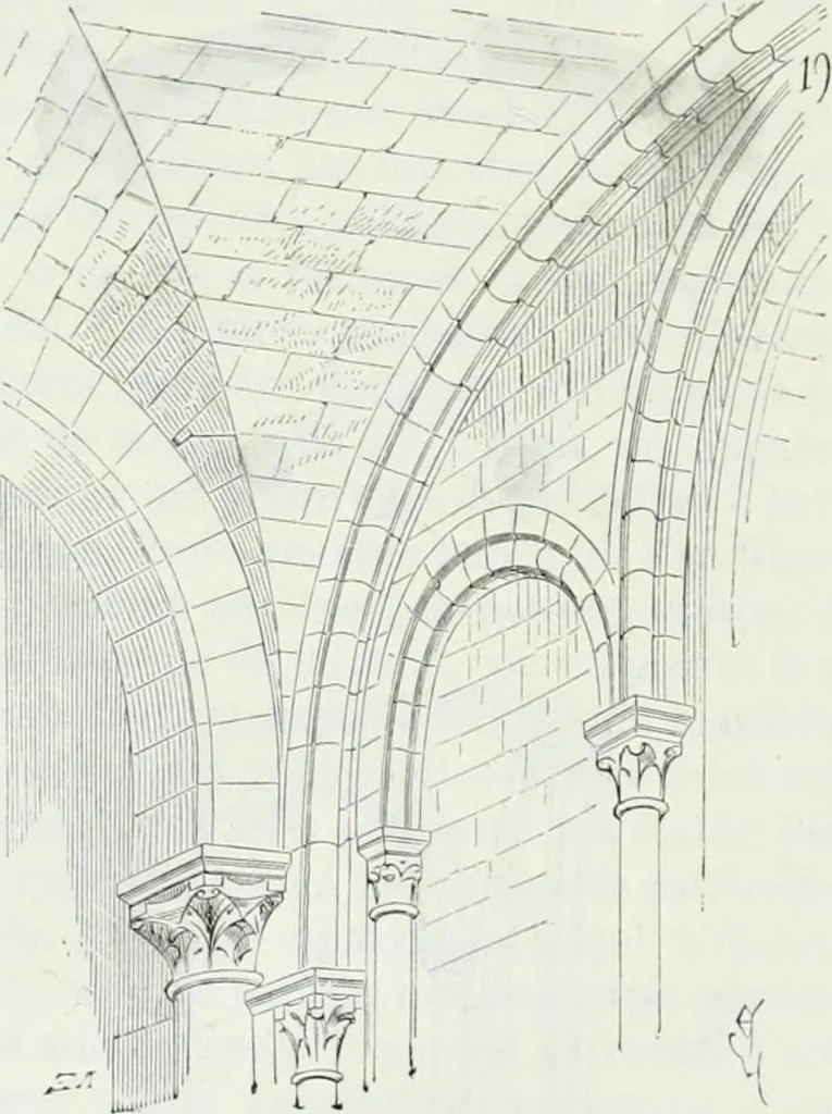 An illustration from Dictionnaire raisonné de l'architecture française du XIe au XVIe siècle, 1875, leaf 505