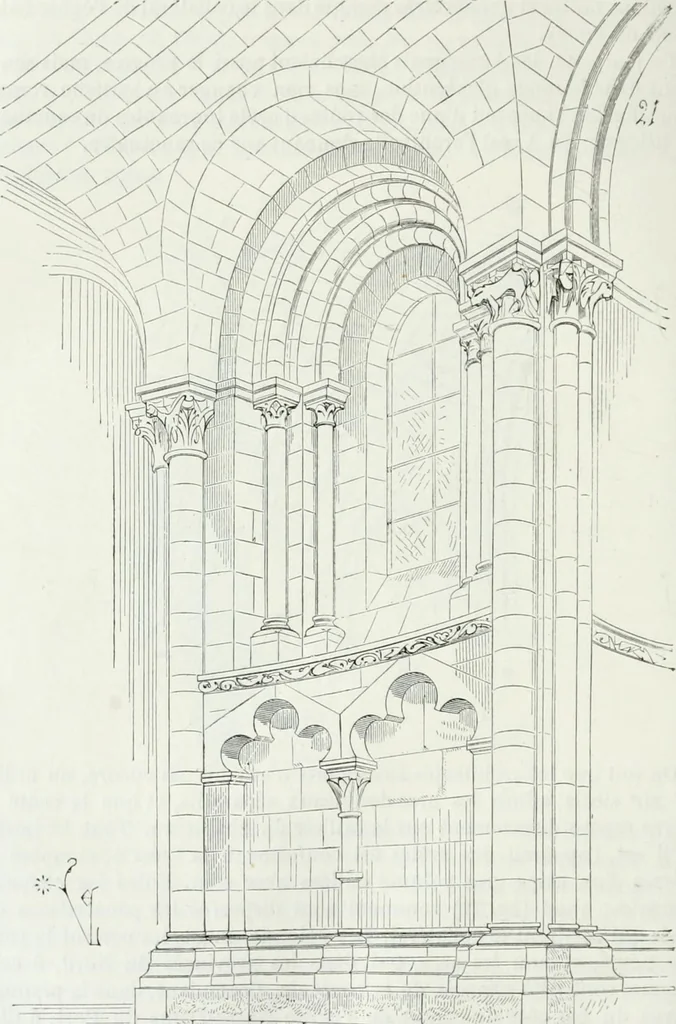 An illustration from Dictionnaire raisonné de l'architecture française du XIe au XVIe siècle, 1875, leaf 507