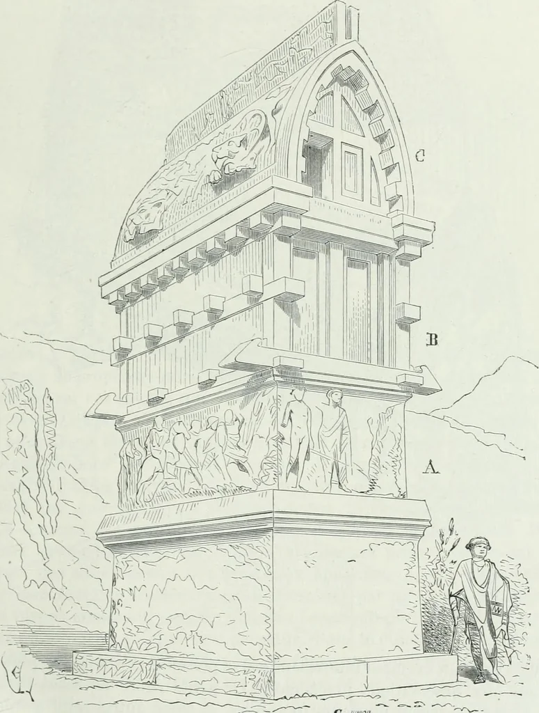 An illustration from Dictionnaire raisonné de l'architecture française du XIe au XVIe siècle, 1875, leaf 52