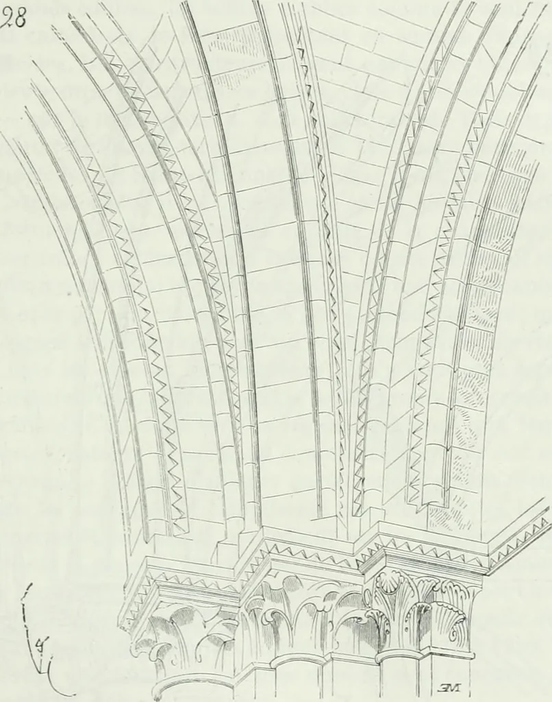 An illustration from Dictionnaire raisonné de l'architecture française du XIe au XVIe siècle, 1875, leaf 524