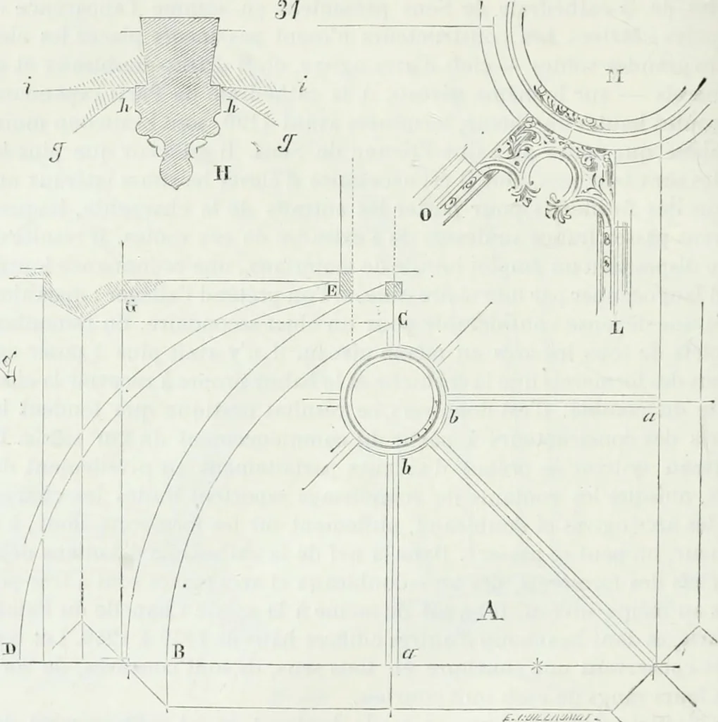 An illustration from Dictionnaire raisonné de l'architecture française du XIe au XVIe siècle, 1875, leaf 527