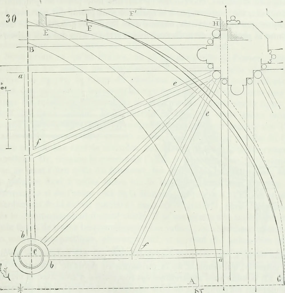 An illustration from Dictionnaire raisonné de l'architecture française du XIe au XVIe siècle, 1875, leaf 528