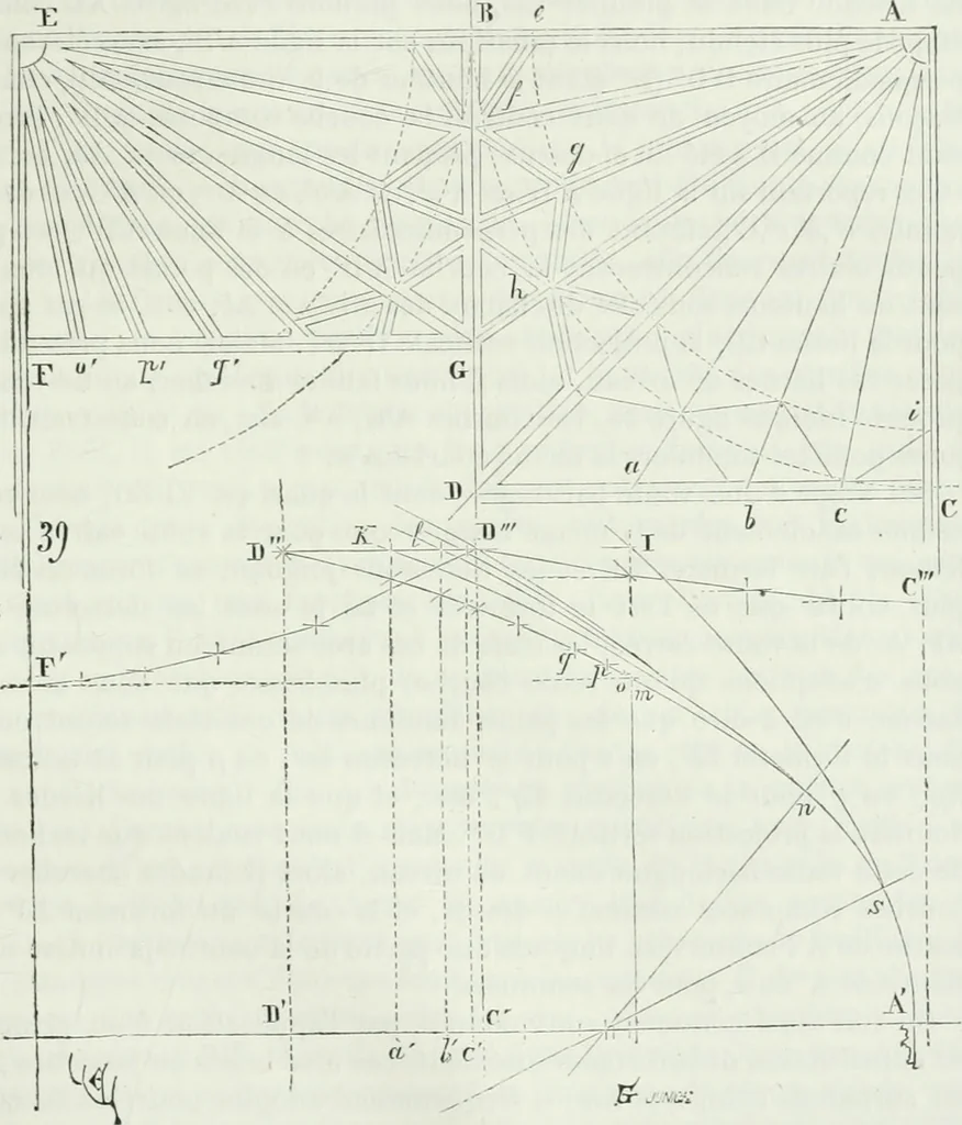 An illustration from Dictionnaire raisonné de l'architecture française du XIe au XVIe siècle, 1875, leaf 542