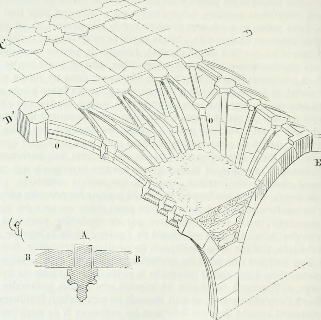 An illustration from Dictionnaire raisonné de l'architecture française du XIe au XVIe siècle, 1875, leaf 545
