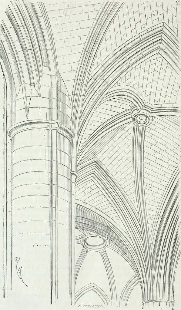 An illustration from Dictionnaire raisonné de l'architecture française du XIe au XVIe siècle, 1875, leaf 549